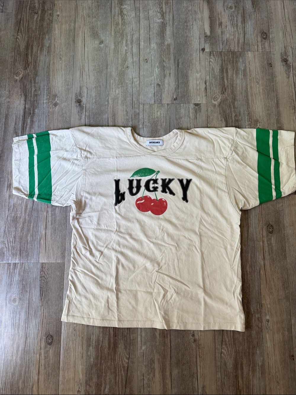 Daydreamer LA Oversized Cherry “Lucky” Jersey Tee